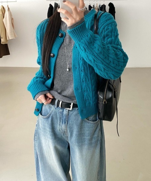 FREE STYLISTS(フリー スタイリスト)の「YUGA_YGMC サイドタック ワイドストレート デニムパンツ(デニムパンツ・レディース・ライトブルー/インディゴブルー/ブラック・S/M/L/FREE)」の4枚目の写真