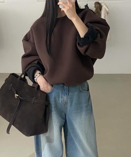 FREE STYLISTS(フリー スタイリスト)の「YUGA_YGMC サイドタック ワイドストレート デニムパンツ(デニムパンツ・レディース・ライトブルー/インディゴブルー/ブラック・S/M/L/FREE)」の22枚目の写真