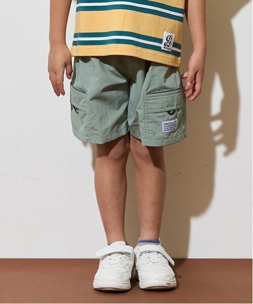 b・ROOM（ビールーム）の「【撥水加工】4分丈パンツ（その他パンツ・キッズ・ブラック/ブルー系その他2/ライトピンク/レッド/シルバーグレー/ライトカーキ/レモンイエロー/ラベンダー/パープル/ベージュ・110cm/140cm/120cm/100cm/130cm）」の4枚目の写真