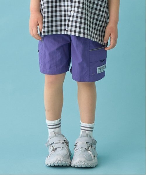 b・ROOM（ビールーム）の「【撥水加工】4分丈パンツ（その他パンツ・キッズ・ブラック/ブルー系その他2/ライトピンク/レッド/シルバーグレー/ライトカーキ/レモンイエロー/ラベンダー/パープル/ベージュ・110cm/140cm/120cm/100cm/130cm）」の6枚目の写真