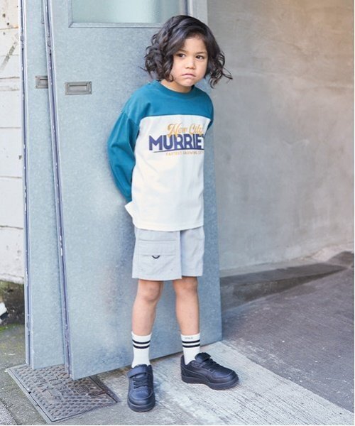 b・ROOM（ビールーム）の「【撥水加工】4分丈パンツ（その他パンツ・キッズ・ブラック/ブルー系その他2/ライトピンク/レッド/シルバーグレー/ライトカーキ/レモンイエロー/ラベンダー/パープル/ベージュ・110cm/140cm/120cm/100cm/130cm）」の16枚目の写真