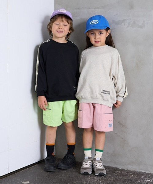 b・ROOM（ビールーム）の「【撥水加工】4分丈パンツ（その他パンツ・キッズ・ブラック/ブルー系その他2/ライトピンク/レッド/シルバーグレー/ライトカーキ/レモンイエロー/ラベンダー/パープル/ベージュ・110cm/140cm/120cm/100cm/130cm）」の14枚目の写真