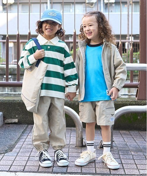 b・ROOM（ビールーム）の「【撥水加工】4分丈パンツ（その他パンツ・キッズ・ブラック/ブルー系その他2/ライトピンク/レッド/シルバーグレー/ライトカーキ/レモンイエロー/ラベンダー/パープル/ベージュ・110cm/140cm/120cm/100cm/130cm）」の12枚目の写真