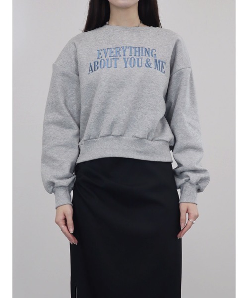 Reurie'(レウリィ)の「フロントロゴスウェット / 長袖 クルーネック パーカー プルオーバー カレッジロゴ風 英字 刺繍 カジュアル ベーシック 配色デザイン(スウェット・レディース・ネイビー/アイボリー/ライトグレー・FREE)」の13枚目の写真