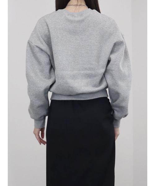 Reurie'(レウリィ)の「フロントロゴスウェット / 長袖 クルーネック パーカー プルオーバー カレッジロゴ風 英字 刺繍 カジュアル ベーシック 配色デザイン(スウェット・レディース・ネイビー/アイボリー/ライトグレー・FREE)」の15枚目の写真