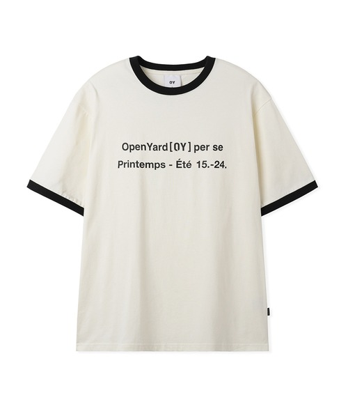 OY(オーワイ)の「『OY/オーワイ』 LEGACY RINGER TEE/ベーシックリンガー半袖Tシャツ(Tシャツ/カットソー・レディース・アイボリー/ブラック・L/M)」の16枚目の写真