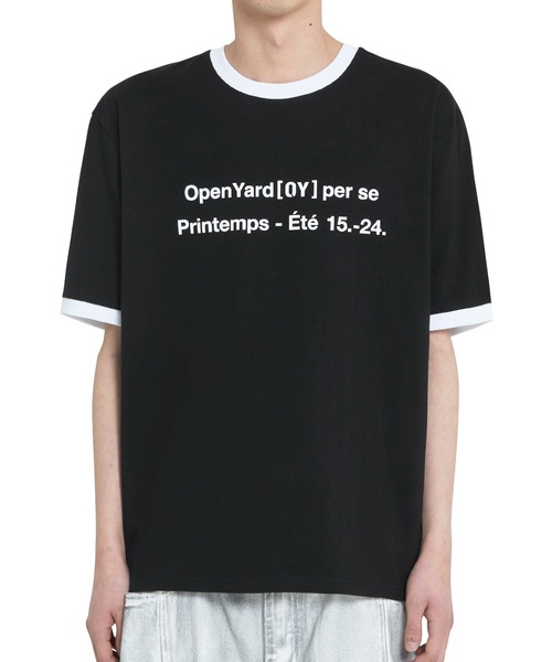 OY(オーワイ)の「『OY/オーワイ』 LEGACY RINGER TEE/ベーシックリンガー半袖Tシャツ(Tシャツ/カットソー・レディース・アイボリー/ブラック・L/M)」の3枚目の写真