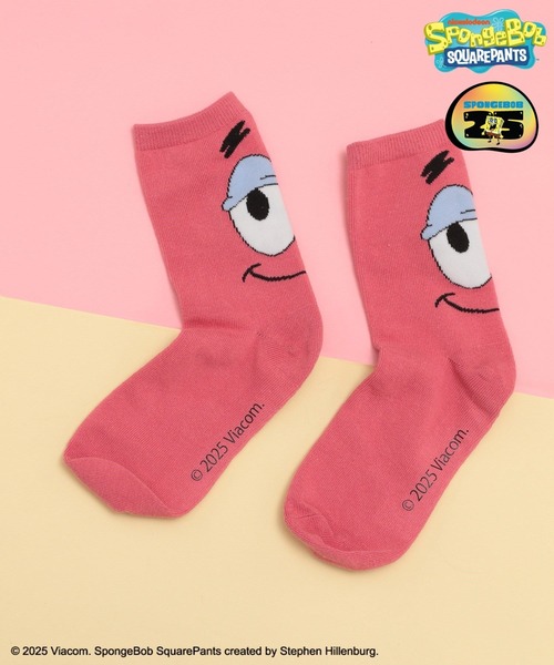 BAYFLOW（ベイフロー）の「【SpongeBob(スポンジ・ボブ)×BAYFLOW】ソックス(KIDS)（ソックス/靴下・キッズ・イエロー/ピンク・MEDIUM/LARGE）」の12枚目の写真