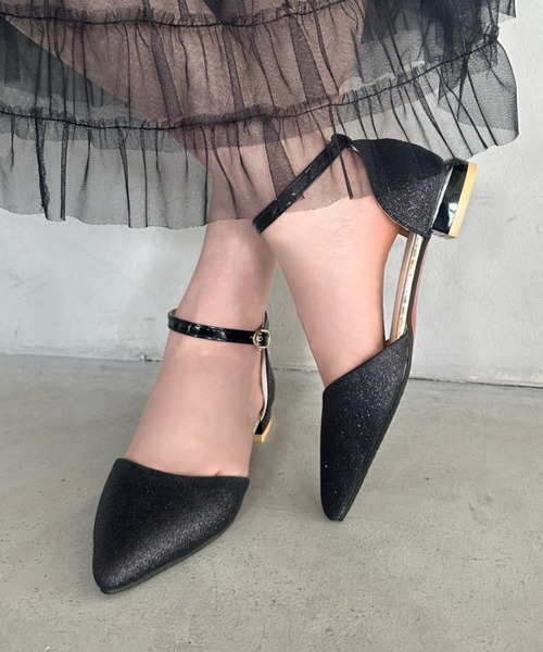 MYMOOD.(マイムード)の「グリッターストラップパンプス パーティーシューズ(パンプス・レディース・シルバー/ブラック・23.5cm/24.5cm)」の13枚目の写真