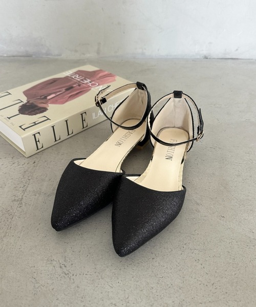 MYMOOD.(マイムード)の「グリッターストラップパンプス パーティーシューズ(パンプス・レディース・シルバー/ブラック・23.5cm/24.5cm)」の11枚目の写真