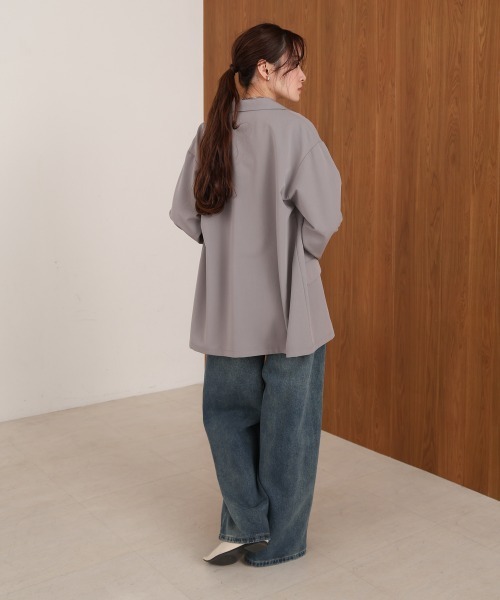 Bab（バブ）の「ダブルボタンテーラードジャケット（テーラードジャケット・レディース・ブラック/グレー/ベージュ・M）」の11枚目の写真