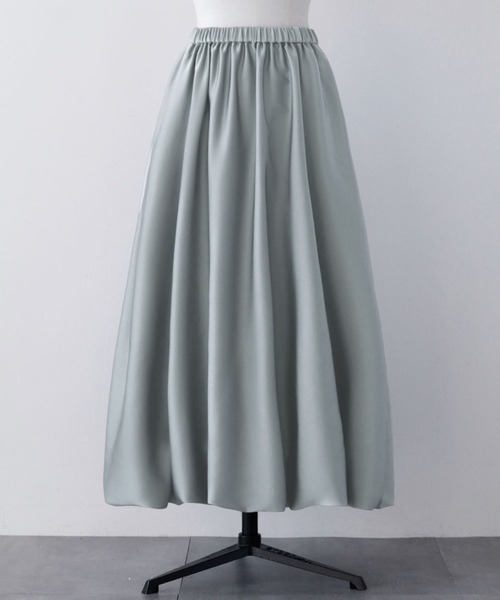 ELFRANK（エルフランク）の「サテンロングバルーンスカート（スカート・レディース・モカ/アイボリー/ブラック/ブルーグレー・FREE）」の14枚目の写真