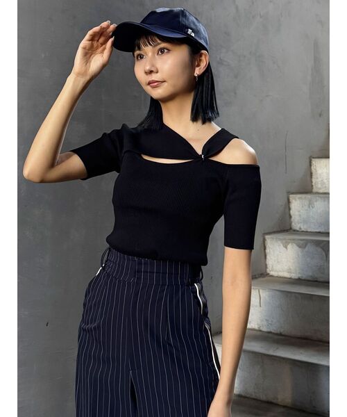 MURUA(ムルーア)の「サテンキャップ(キャップ・レディース・ホワイト/ネイビー/ブラック・FREE)」の22枚目の写真