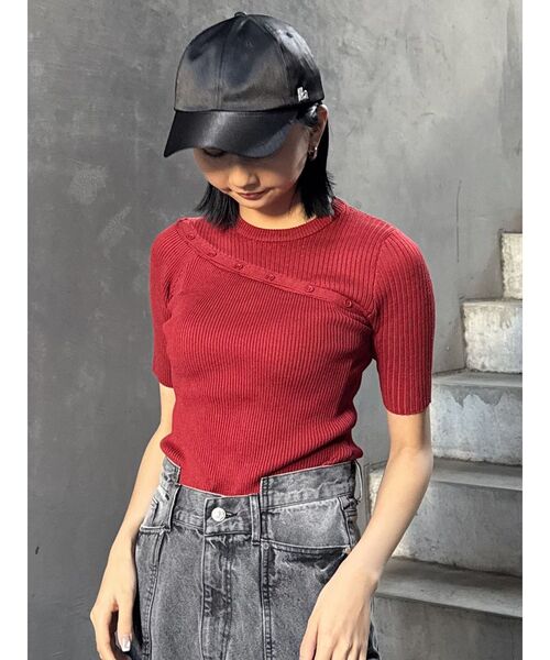 MURUA(ムルーア)の「サテンキャップ(キャップ・レディース・ホワイト/ネイビー/ブラック・FREE)」の18枚目の写真