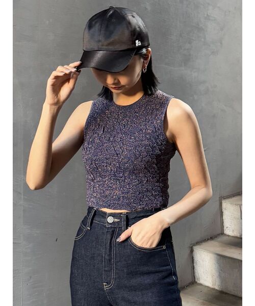 MURUA(ムルーア)の「サテンキャップ(キャップ・レディース・ホワイト/ネイビー/ブラック・FREE)」の11枚目の写真