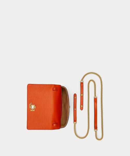 LAUREN RALPH LAUREN（ローレン ラルフ ローレン）の「レザー クロスボディ テック ケース（ショルダーバッグ・レディース・オレンジ・ONE）」の9枚目の写真