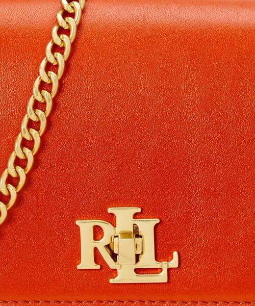 LAUREN RALPH LAUREN（ローレン ラルフ ローレン）の「レザー クロスボディ テック ケース（ショルダーバッグ・レディース・オレンジ・ONE）」の8枚目の写真