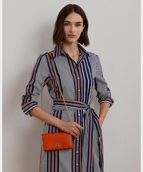 LAUREN RALPH LAUREN（ローレン ラルフ ローレン）の「レザー クロスボディ テック ケース（ショルダーバッグ・レディース・オレンジ・ONE）」の7枚目の写真