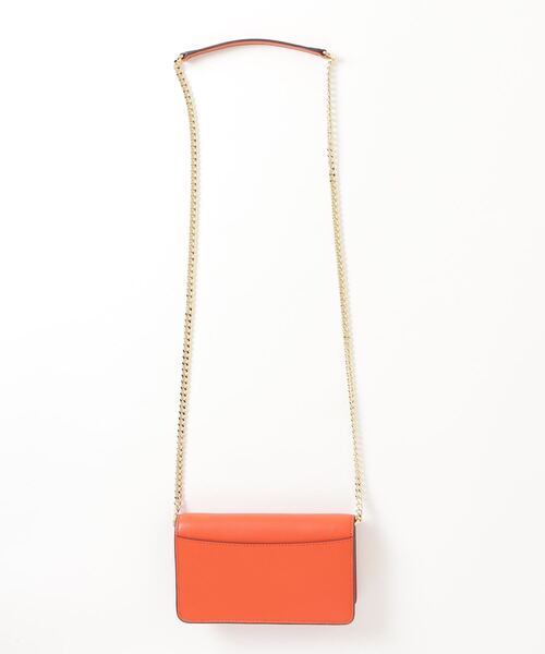 LAUREN RALPH LAUREN（ローレン ラルフ ローレン）の「レザー クロスボディ テック ケース（ショルダーバッグ・レディース・オレンジ・ONE）」の4枚目の写真