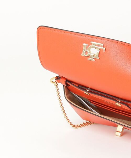 LAUREN RALPH LAUREN（ローレン ラルフ ローレン）の「レザー クロスボディ テック ケース（ショルダーバッグ・レディース・オレンジ・ONE）」の2枚目の写真
