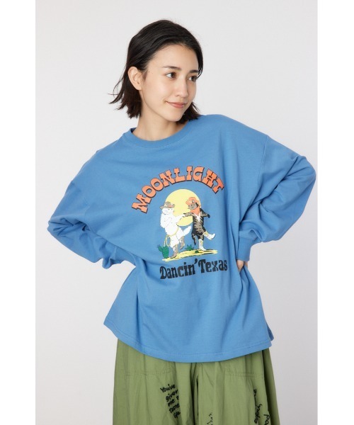 RODEO CROWNS WIDE BOWL（ロデオクラウンズワイドボウル）の「Various Western ロングスリーブTシャツ（Tシャツ/カットソー・レディース・ブルー/チャコールグレー/オフホワイト/レッド・FREE）」の12枚目の写真