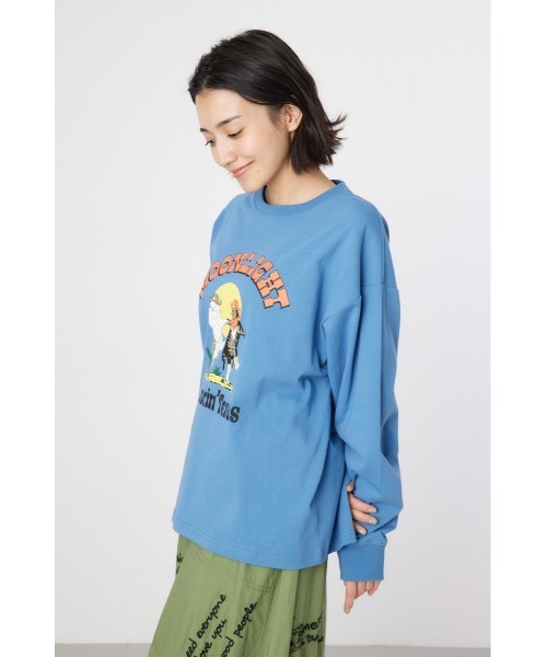 RODEO CROWNS WIDE BOWL（ロデオクラウンズワイドボウル）の「Various Western ロングスリーブTシャツ（Tシャツ/カットソー・レディース・ブルー/チャコールグレー/オフホワイト/レッド・FREE）」の14枚目の写真