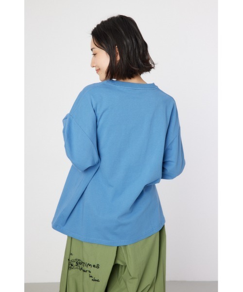 RODEO CROWNS WIDE BOWL（ロデオクラウンズワイドボウル）の「Various Western ロングスリーブTシャツ（Tシャツ/カットソー・レディース・ブルー/チャコールグレー/オフホワイト/レッド・FREE）」の16枚目の写真