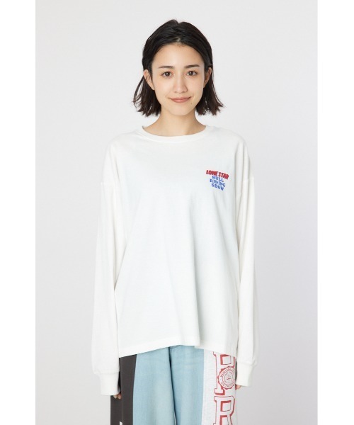 RODEO CROWNS WIDE BOWL(ロデオクラウンズワイドボウル)の「Various Western ロングスリーブTシャツ(Tシャツ/カットソー・レディース・ブルー/チャコールグレー/オフホワイト/レッド・FREE)」の12枚目の写真