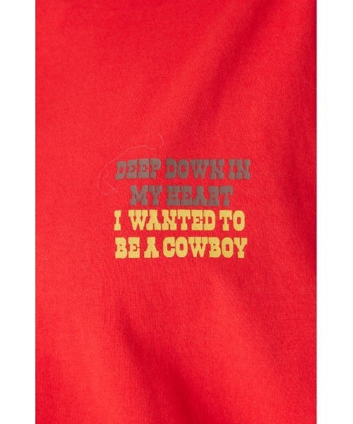 RODEO CROWNS WIDE BOWL（ロデオクラウンズワイドボウル）の「Various Western ロングスリーブTシャツ（Tシャツ/カットソー・レディース・ブルー/チャコールグレー/オフホワイト/レッド・FREE）」の10枚目の写真