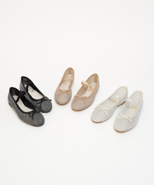 Launa lea(ラウナレア)の「ラインストーンチュールバレエシューズ(S150)(バレエシューズ・レディース・ブラック/ピンクベージュ/ホワイト系その他・22.0cm/22.5cm/23.0cm/23.5cm/24.0cm/24.5cm/25.0cm/25.5cm)」の12枚目の写真