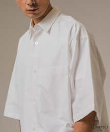 EDIFICE | CONFFECT EDIFICE タイプライター ビッグシルエット ハーフスリーブシャツ(シャツ/ブラウス)