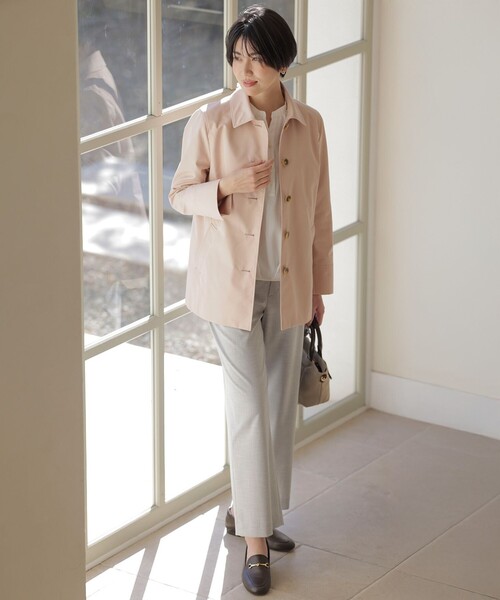 J.PRESS(ジェイプレス)の「【洗える】CARREMAN 2WAY ストレート ワイド パンツ(その他パンツ・レディース・ライトグレー系/ブラック系/サックスブルー系・9/7/13/11)」の5枚目の写真