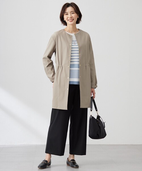 J.PRESS(ジェイプレス)の「【洗える】CARREMAN 2WAY ストレート ワイド パンツ(その他パンツ・レディース・ライトグレー系/ブラック系/サックスブルー系・9/7/13/11)」の9枚目の写真