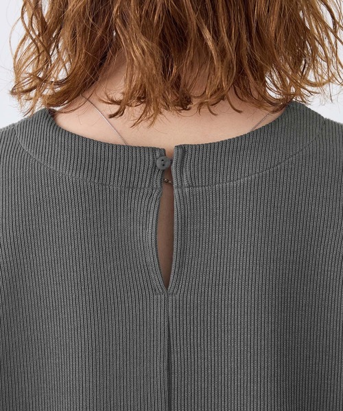 ROPE' PICNIC（ロペピクニック）の「布帛コンビプルオーバー（Tシャツ/カットソー・レディース・キナリ/ブラック/グレー・38）」の12枚目の写真