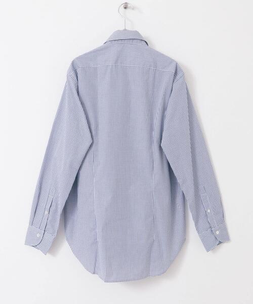 URBAN RESEARCH DOORS(アーバンリサーチドアーズ)の「『イージーケア』LIFE STYLE TAILOR セミワイドチェックシャツ(シャツ/ブラウス・メンズ・ブルー系その他・41/43/37/39)」の5枚目の写真