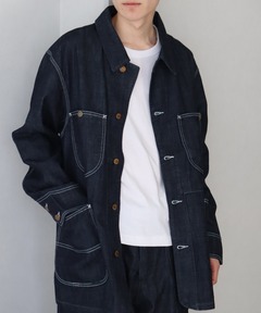 ブランド古着】復刻ハウスタグ デニムカバーオールジャケット