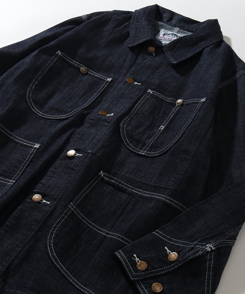 HOUSTON エリントンフィールド カバーオール L HOUSTON/ヒューストン】US COTTON DENIM COVERALL /USコットン