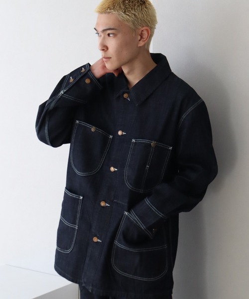 セール】【HOUSTON/ヒューストン】US COTTON DENIM COVERALL /US