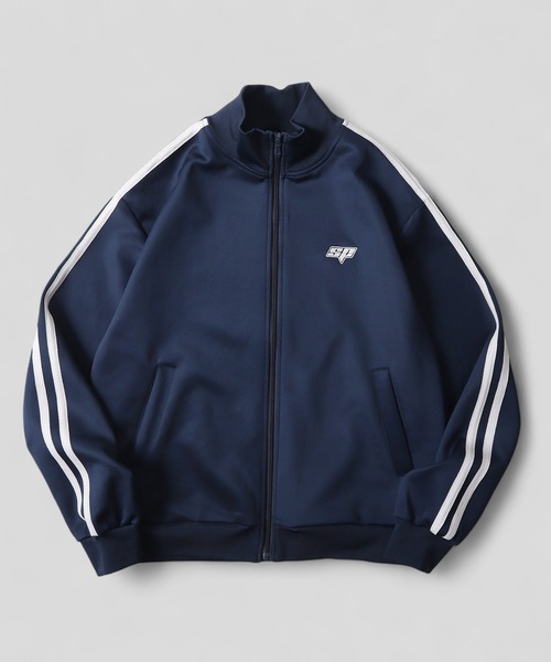SUGGESTION（サジェッション）の「UV Protection Trick Trucker Jacket / UVカット トリック トラッカージャケット unisex（ジャージ・メンズ・ネイビー/ブラック/クリーム・M/L）」の3枚目の写真