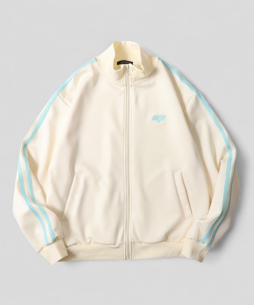 SUGGESTION（サジェッション）の「UV Protection Trick Trucker Jacket / UVカット トリック トラッカージャケット unisex（ジャージ・メンズ・ネイビー/ブラック/クリーム・M/L）」の2枚目の写真