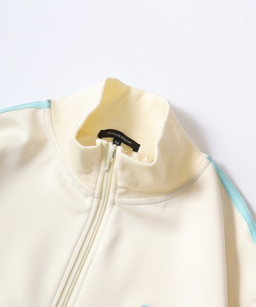 SUGGESTION（サジェッション）の「UV Protection Trick Trucker Jacket / UVカット トリック トラッカージャケット unisex（ジャージ・メンズ・ネイビー/ブラック/クリーム・M/L）」の4枚目の写真