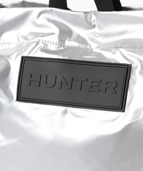 HUNTER(ハンター)の「【WEB限定】HUNTER / トラベル リップストップ リサイクル ナイロン トート バッグ(トートバッグ・レディース・ブラック/シルバー・ONE SIZE)」の12枚目の写真