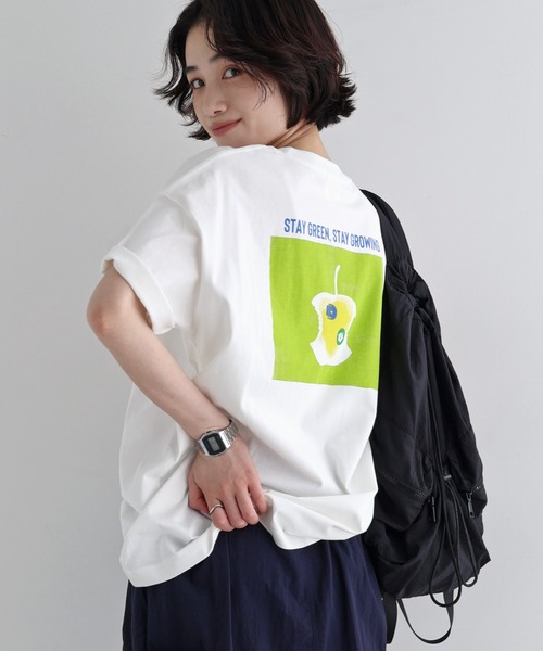 ANME（アンメ）の「FRUIT PLATTERロゴプリント半袖Tシャツ（Tシャツ/カットソー・レディース・ホワイト系その他3/ホワイト系その他/ホワイト系その他4/ホワイト系その他2・XXL/L/M/XL）」の2枚目の写真