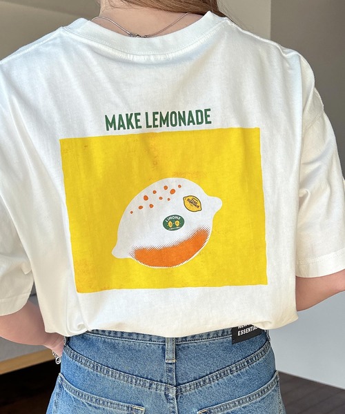 ANME（アンメ）の「FRUIT PLATTERロゴプリント半袖Tシャツ（Tシャツ/カットソー・レディース・ホワイト系その他3/ホワイト系その他/ホワイト系その他4/ホワイト系その他2・XXL/L/M/XL）」の8枚目の写真