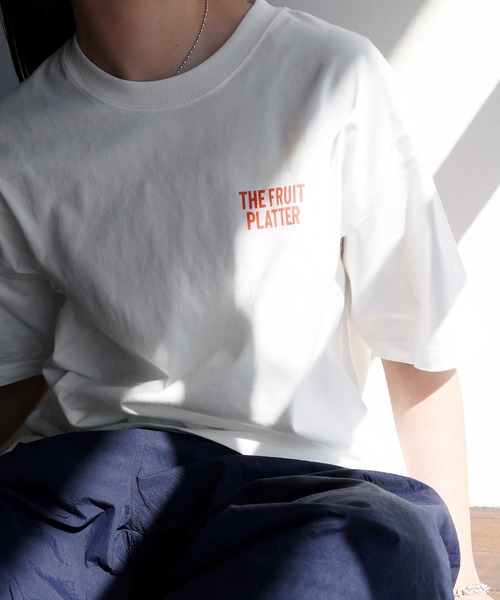 ANME（アンメ）の「FRUIT PLATTERロゴプリント半袖Tシャツ（Tシャツ/カットソー・レディース・ホワイト系その他3/ホワイト系その他/ホワイト系その他4/ホワイト系その他2・XXL/L/M/XL）」の11枚目の写真