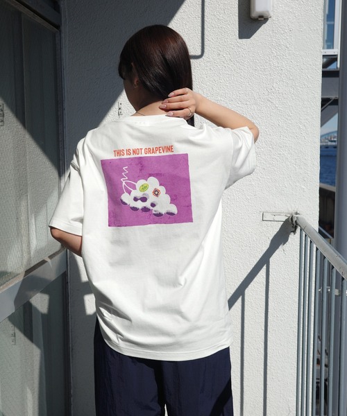 ANME（アンメ）の「FRUIT PLATTERロゴプリント半袖Tシャツ（Tシャツ/カットソー・レディース・ホワイト系その他3/ホワイト系その他/ホワイト系その他4/ホワイト系その他2・XXL/L/M/XL）」の15枚目の写真