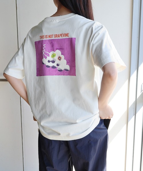 ANME（アンメ）の「FRUIT PLATTERロゴプリント半袖Tシャツ（Tシャツ/カットソー・レディース・ホワイト系その他3/ホワイト系その他/ホワイト系その他4/ホワイト系その他2・XXL/L/M/XL）」の12枚目の写真