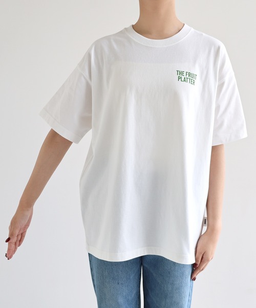 ANME（アンメ）の「FRUIT PLATTERロゴプリント半袖Tシャツ（Tシャツ/カットソー・レディース・ホワイト系その他3/ホワイト系その他/ホワイト系その他4/ホワイト系その他2・XXL/L/M/XL）」の16枚目の写真