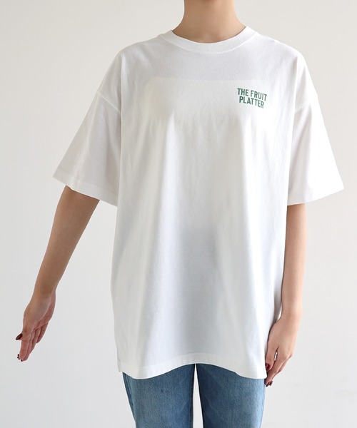 ANME（アンメ）の「FRUIT PLATTERロゴプリント半袖Tシャツ（Tシャツ/カットソー・レディース・ホワイト系その他3/ホワイト系その他/ホワイト系その他4/ホワイト系その他2・XXL/L/M/XL）」の19枚目の写真