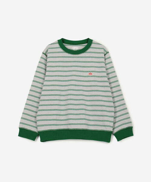 DANTON（ダントン）の「DANTON | キッズ 長袖スウェットTシャツ STRIPE（スウェット・キッズ・グリーン系その他/イエロー系その他/ブルー系その他5・105/115/125/135）」の2枚目の写真